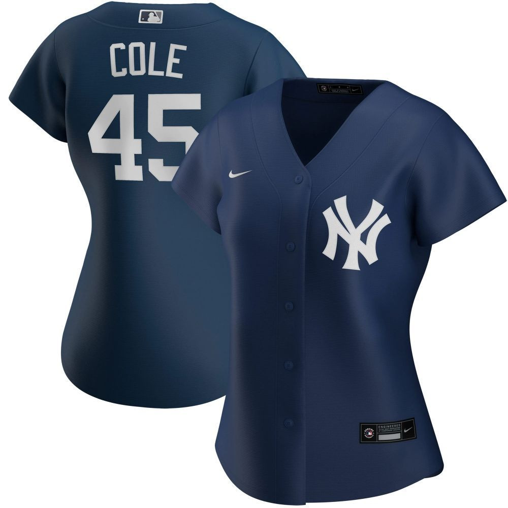 Womens New York Yankees Gerrit Cole Navy Alternate Player Jersey Gift For New York Yankees Fans