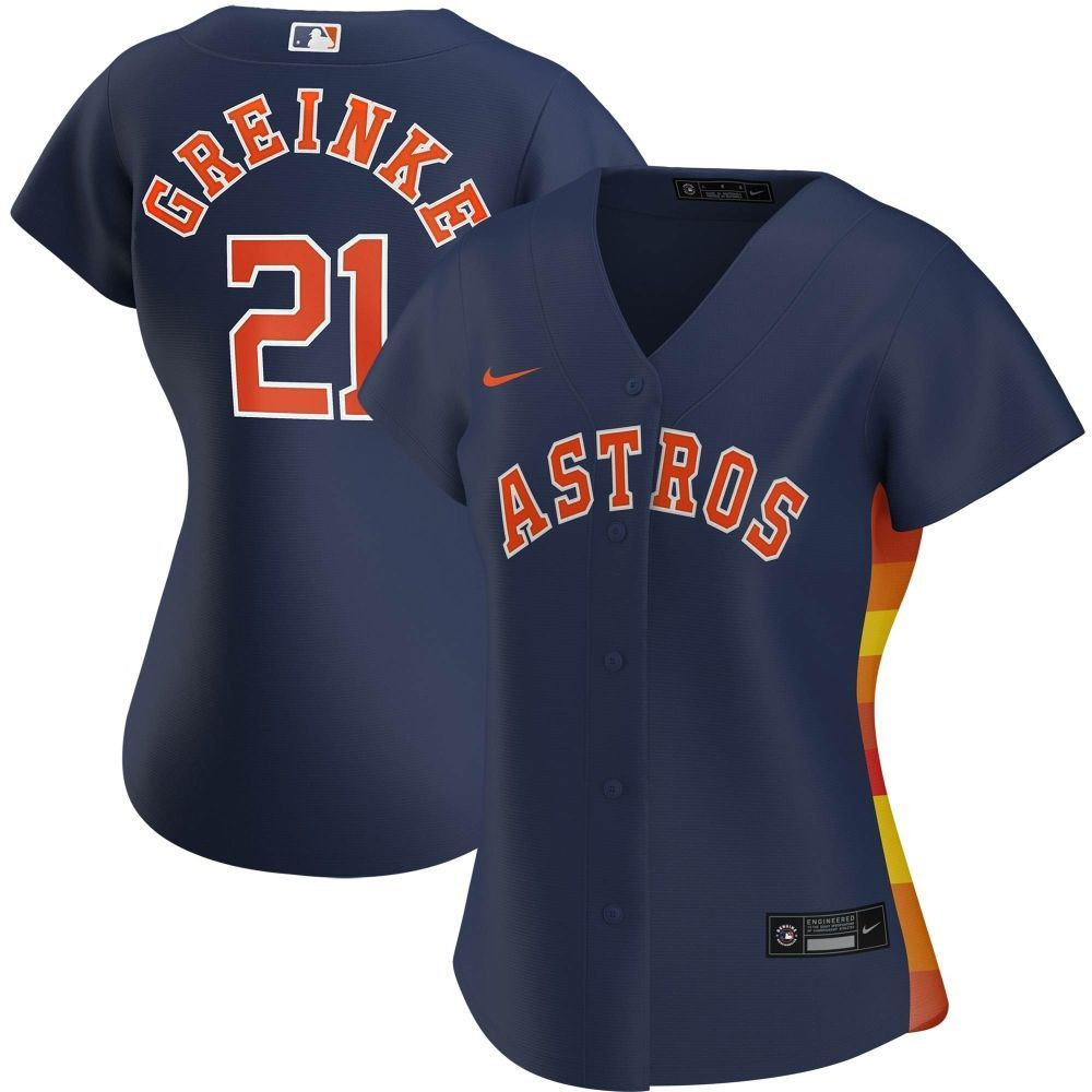 Womens Houston Astros Zack Greinke Navy Alternate Player Jersey Gift For Houston Astros Fans