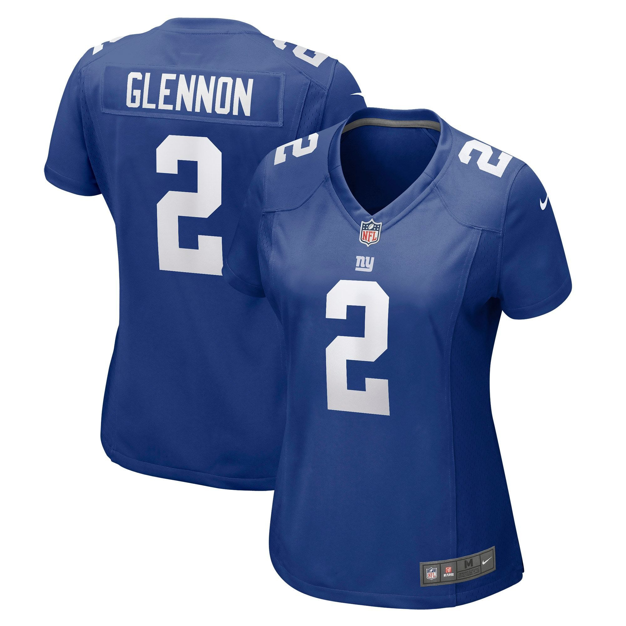 Womens New York Giants Mike Glennon Royal Game Player Jersey Gift for New York Giants fans