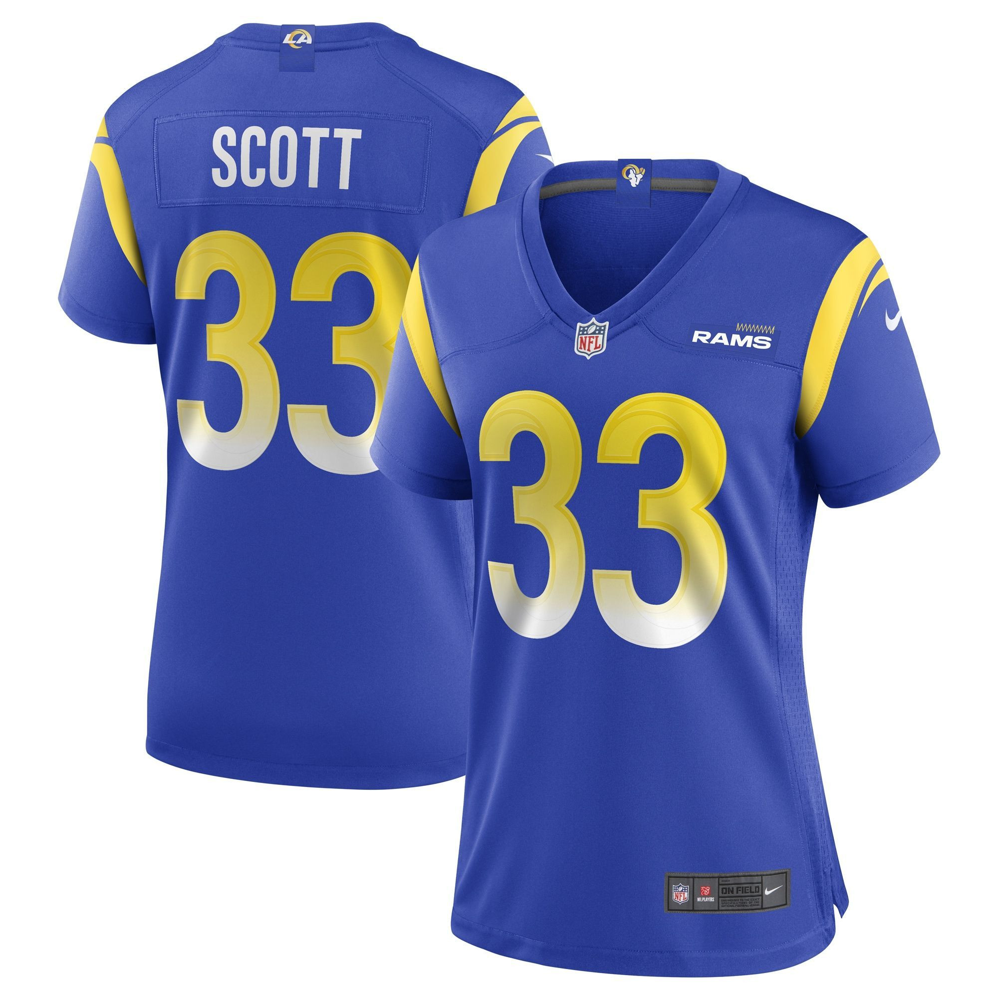 Womens Los Angeles Rams Nick Scott Royal Game Jersey Gift for Los Angeles Rams fans