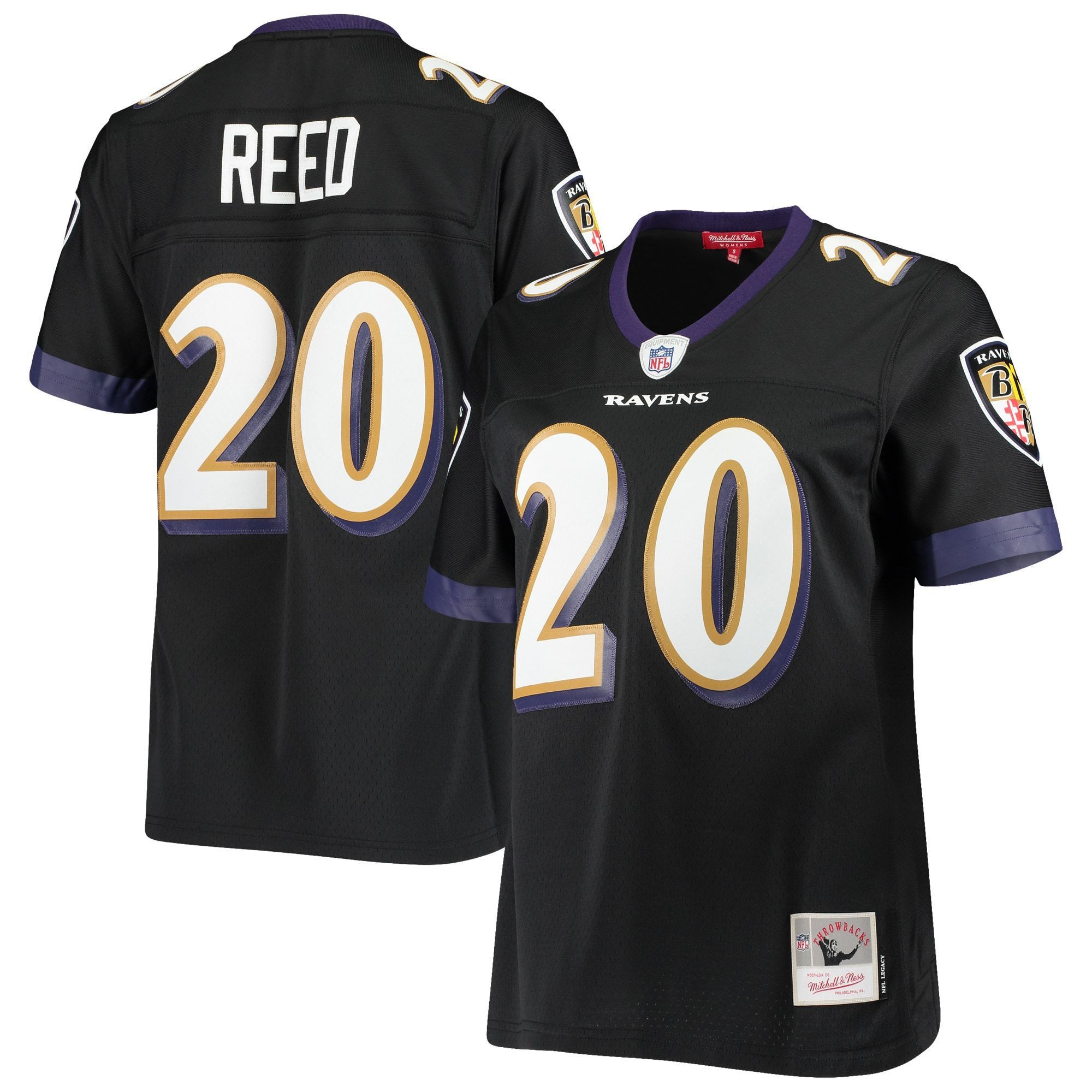 Womens Baltimore Ravens Ed Reed Black Legacy Team Jersey Gift for Baltimore Ravens fans