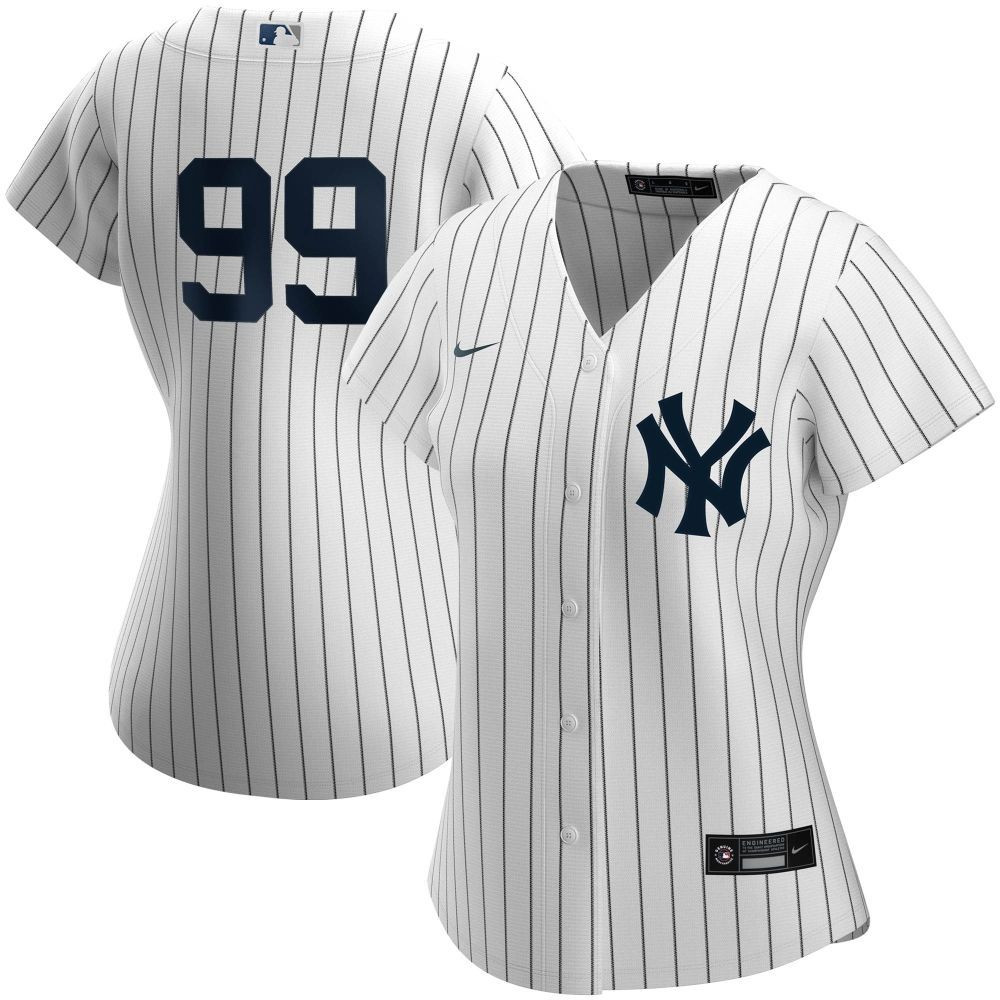 Womens New York Yankees Aaron Judge White Home Player Jersey Ver2 Gift For New York Yankees Fans