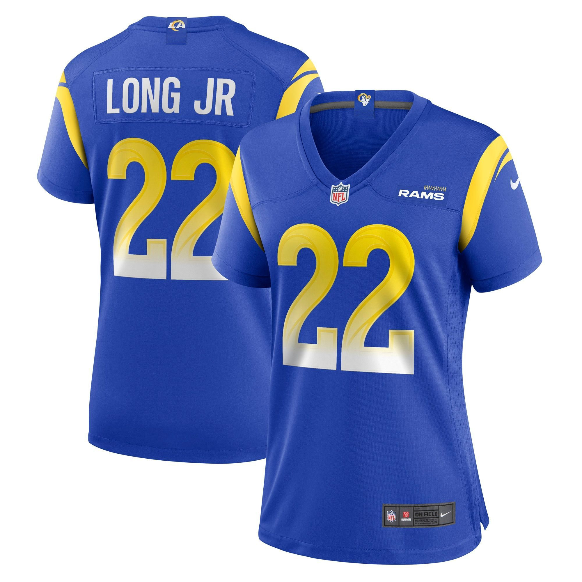 Womens Los Angeles Rams David Long Jr Royal Game Player Jersey Gift for Los Angeles Rams fans