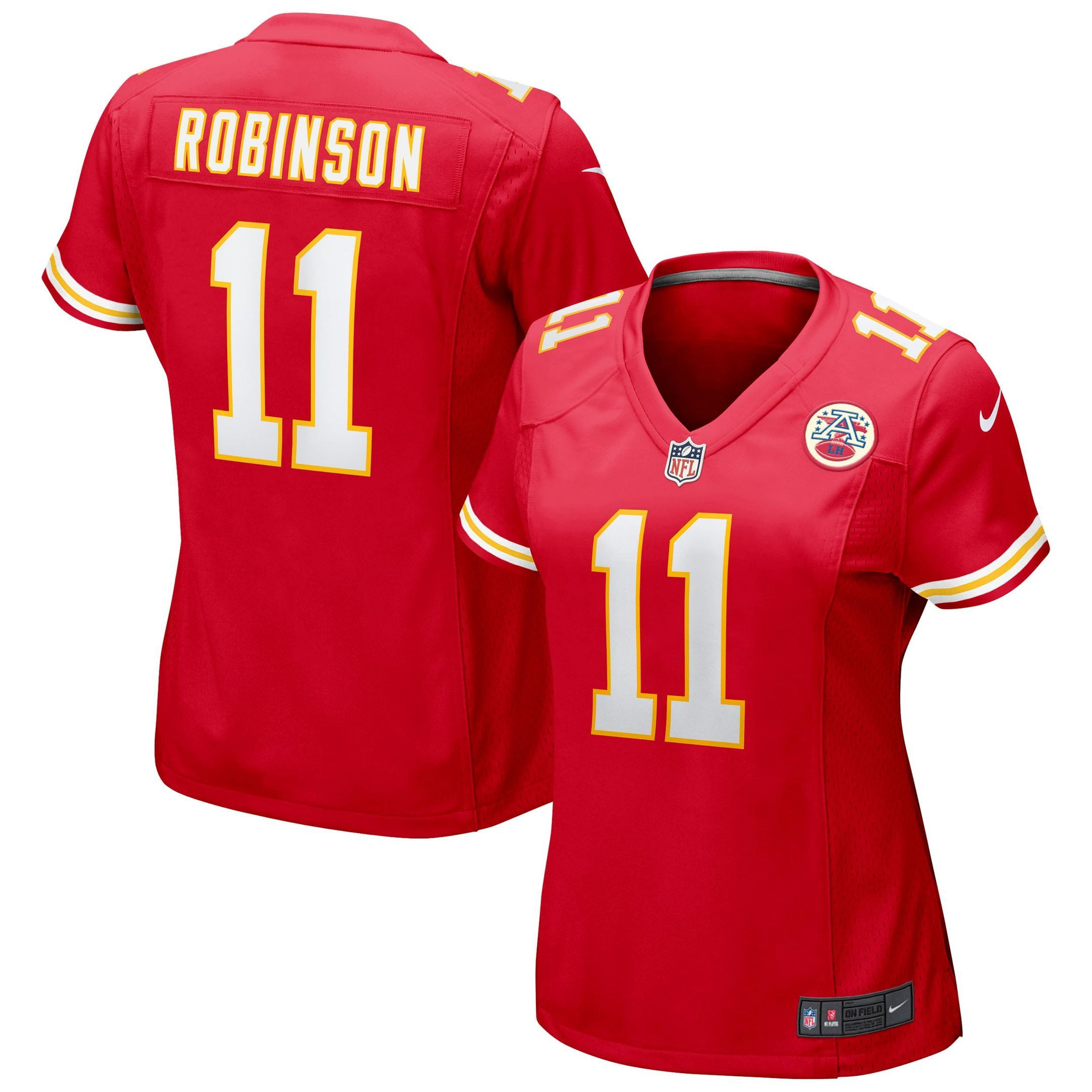 Womens Kansas City Chiefs Demarcus Robinson Red Game Jersey Gift for Kansas City Chiefs fans