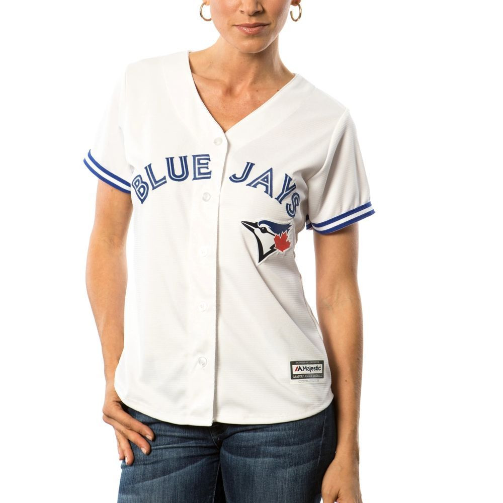 Womens Toronto Blue Jays Majestic White Home Cool Base Jersey Gift For Toronto Blue Jays Fans