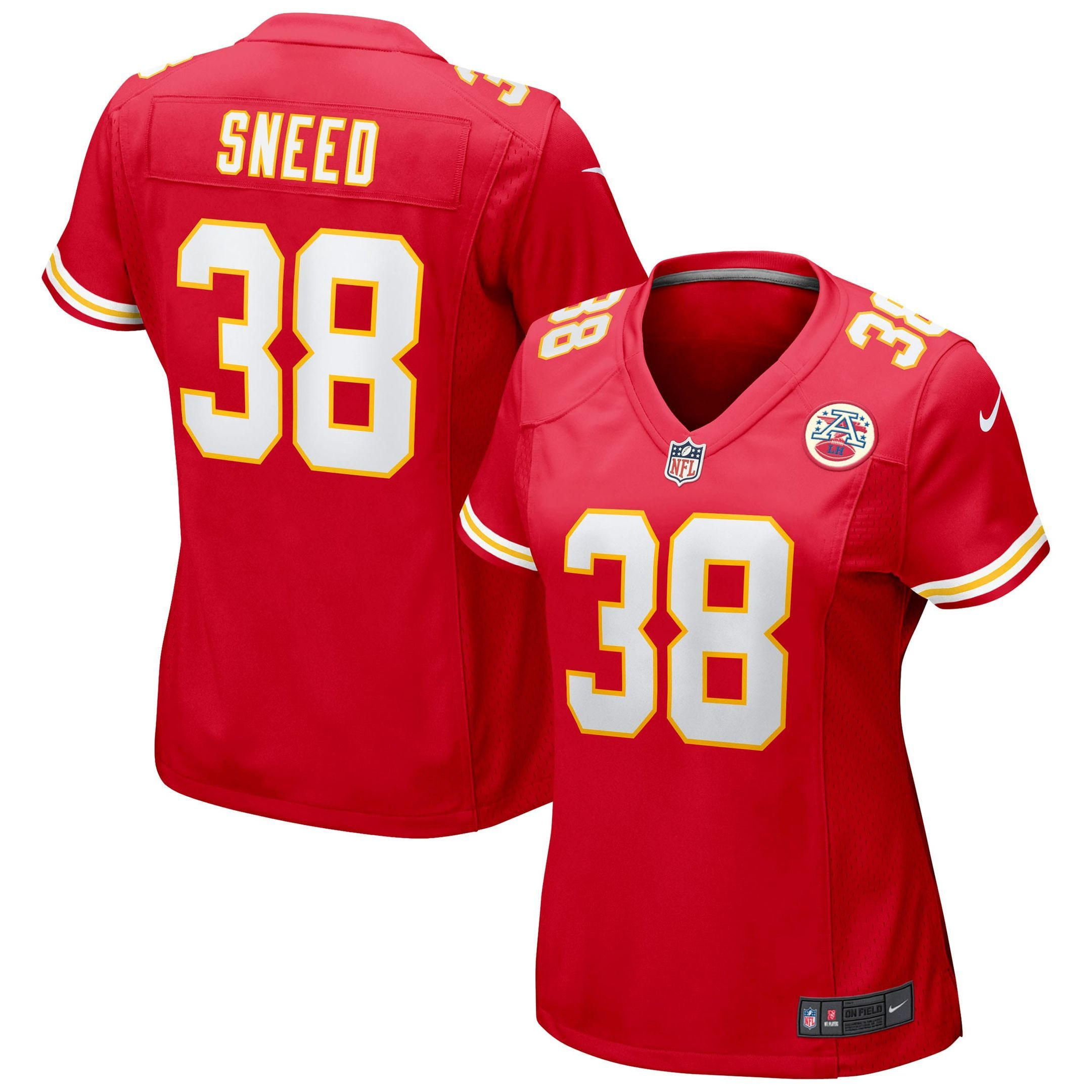 Womens Kansas City Chiefs LJarius Sneed Red Game Jersey Gift for Kansas City Chiefs fans