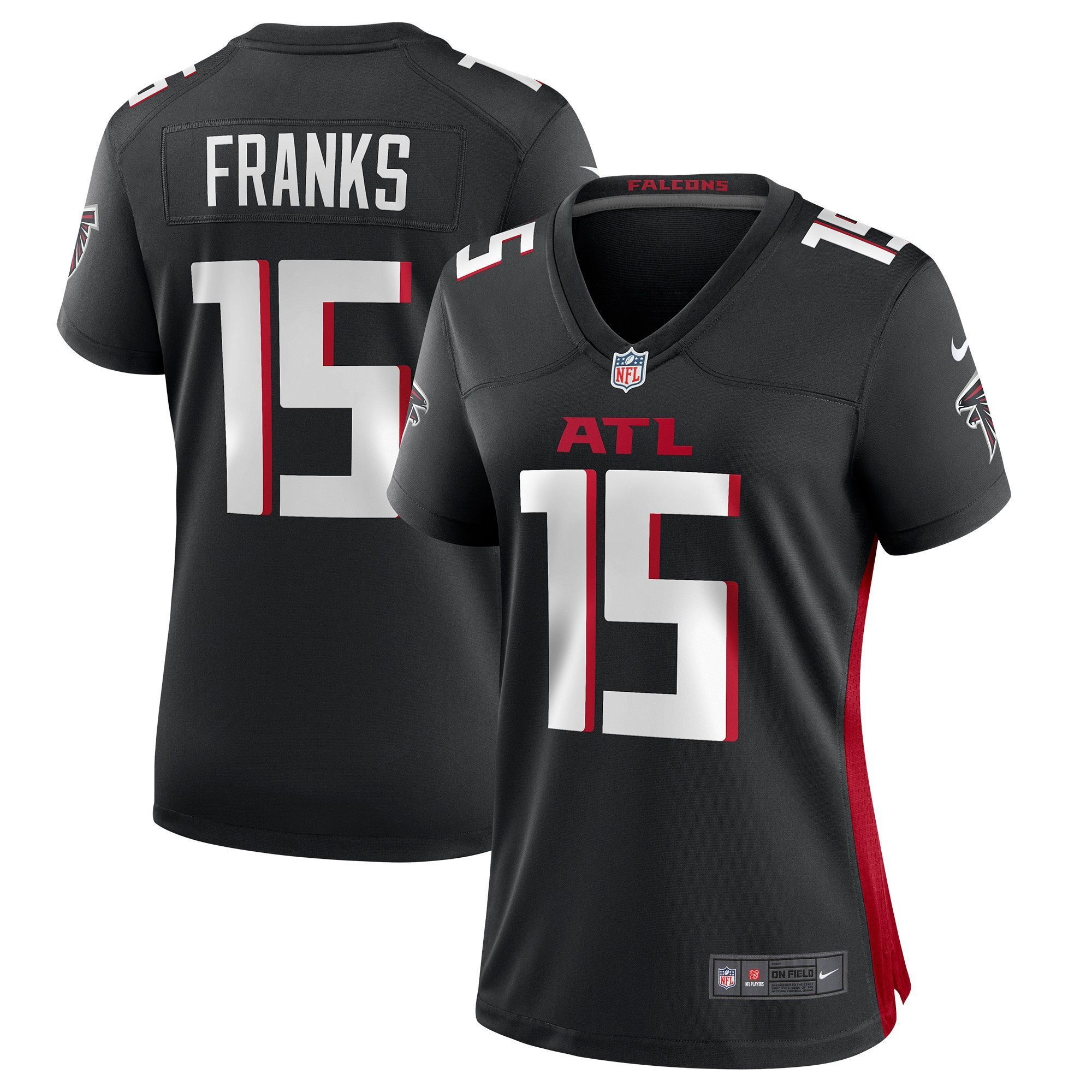 Womens Atlanta Falcons Feleipe Franks Black Game Jersey Gift for Atlanta Falcons fans