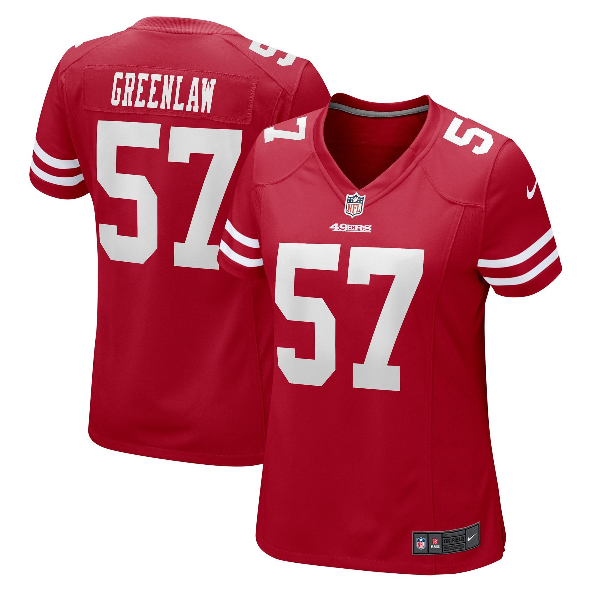 Womens San Francisco 49ers Dre Greenlaw Scarlet Game Jersey Gift for San Francisco 49Ers fans