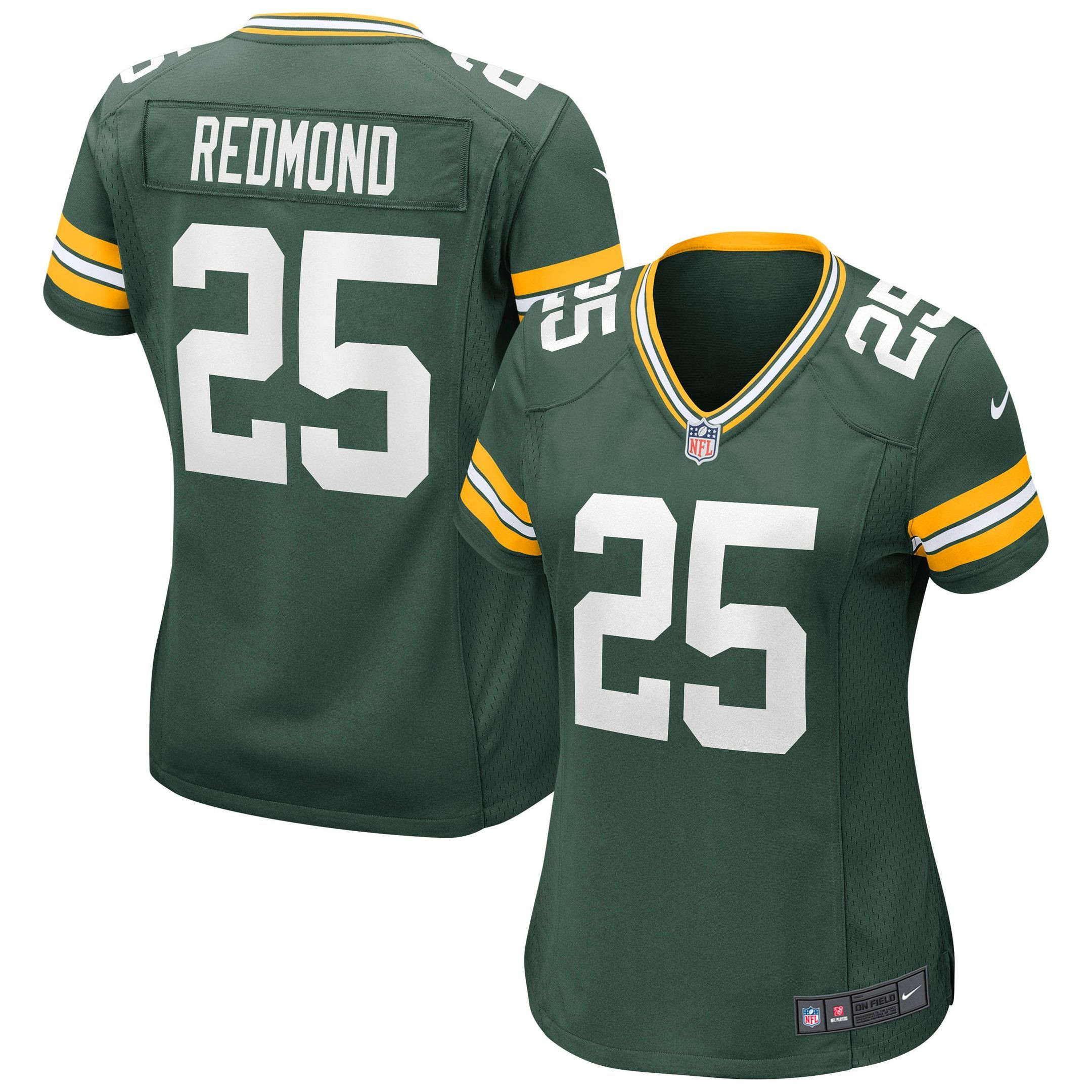 Womens Green Bay Packers Will Redmond Green Game Jersey Gift for Green Bay Packers fans