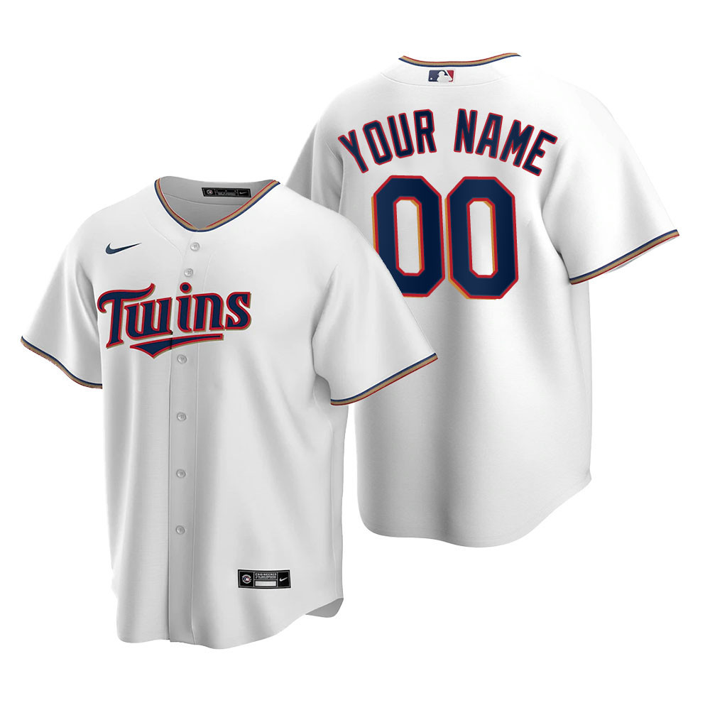Youth Minnesota Twins Collection 2020 Alternate White Jersey Gift With Custom Name Number For Twins Fans