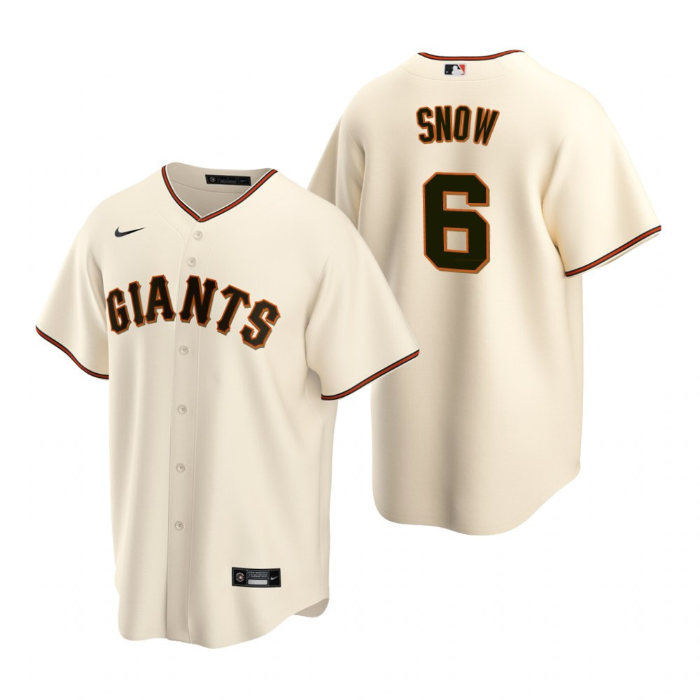 Mens San Francisco Giants #6 Jt Snow Retired Player Jersey Gift For Giants Fans