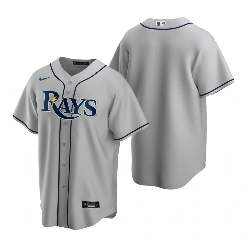 Mens Tampa Bay Rays Mlb Baseball Road Gray Jersey Gift For Rays Fans