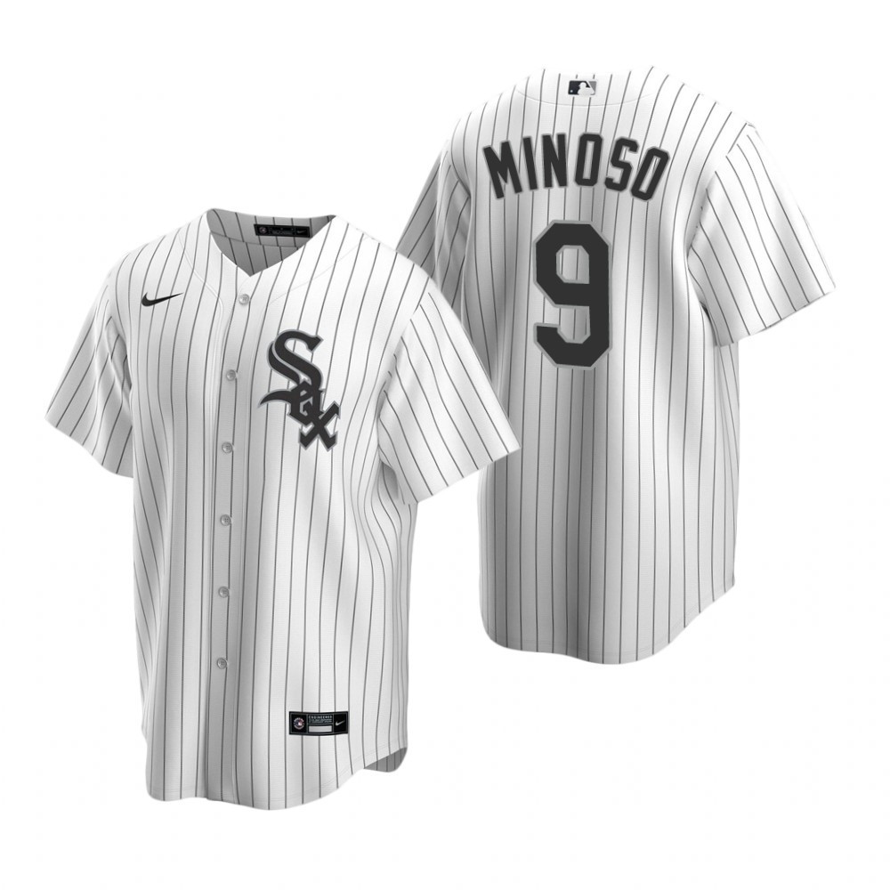 Mens Chicago White Sox #9 Minnie Minoso Retired Player White Jersey Gift For White Sox Fans
