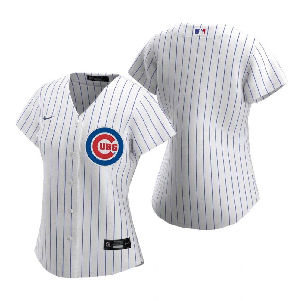 Womens Chicago Cubs 2020 White Jersey Mlb Gift For Cubs And Baseball Fans