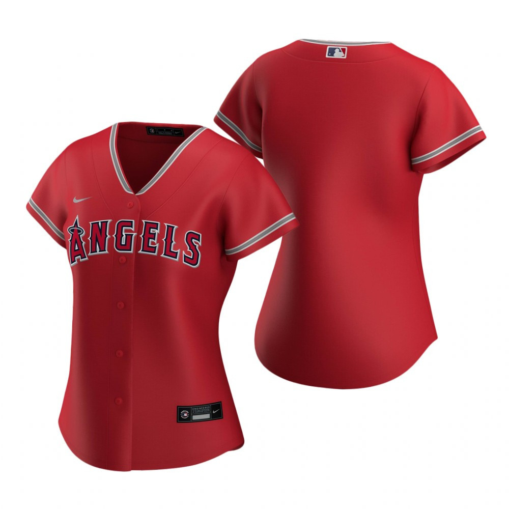 Women'S Angels Red 2020 Alternate Jersey Gift For Angels Fan