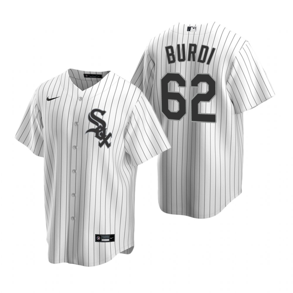 Mens White Sox #62 Zack Burdi White 2020 Alternate Home Jersey Gift For White Sox Fan