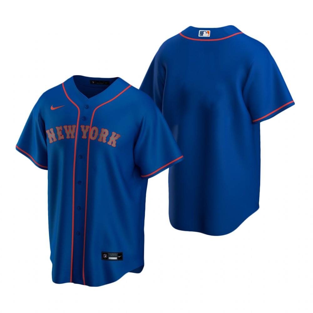 Mens New York Mets 2020 Alternate Road Royal Blue Jersey Gift For Mets Fans