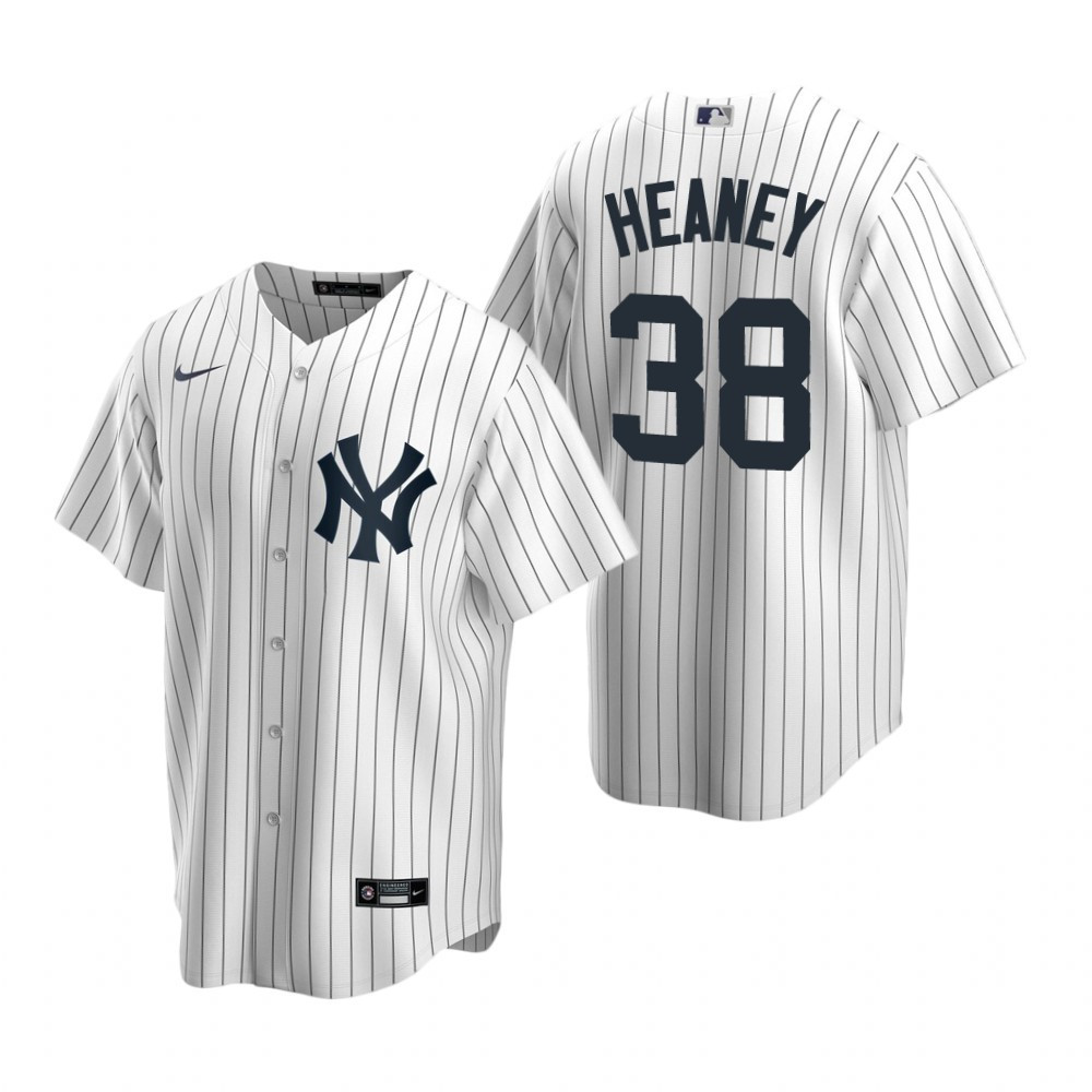 Mens New York Yankees #38 Andrew Geaney 2020 Home White Jersey Gift For Yankees Fans