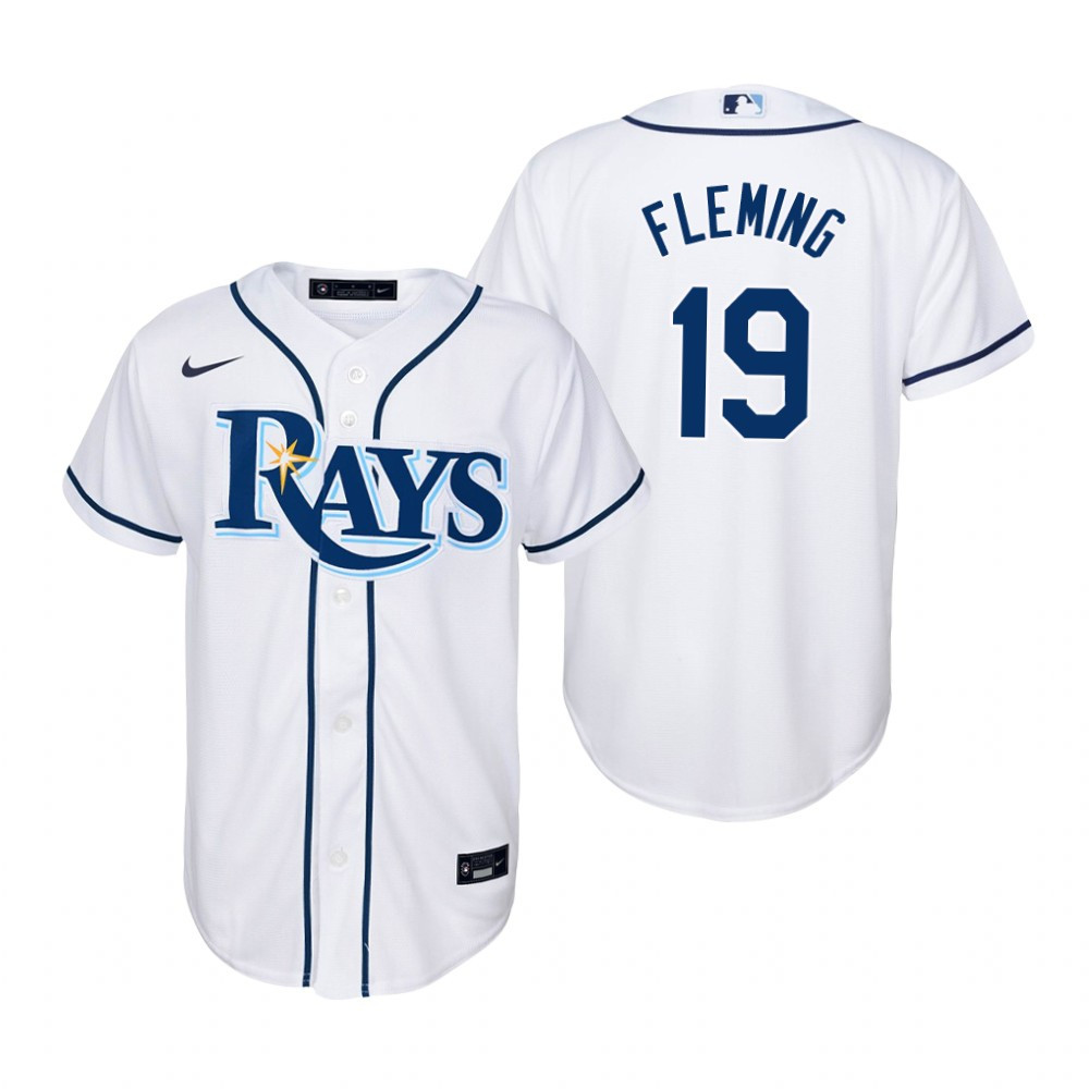 Youth Tampa Bay Rays #19 Josh Fleming 2020 White Jersey Gift For Rays Fans