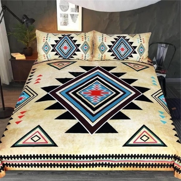Native Geometric Tribal Bedding Set (Duvet Cover & Pillow Cases)