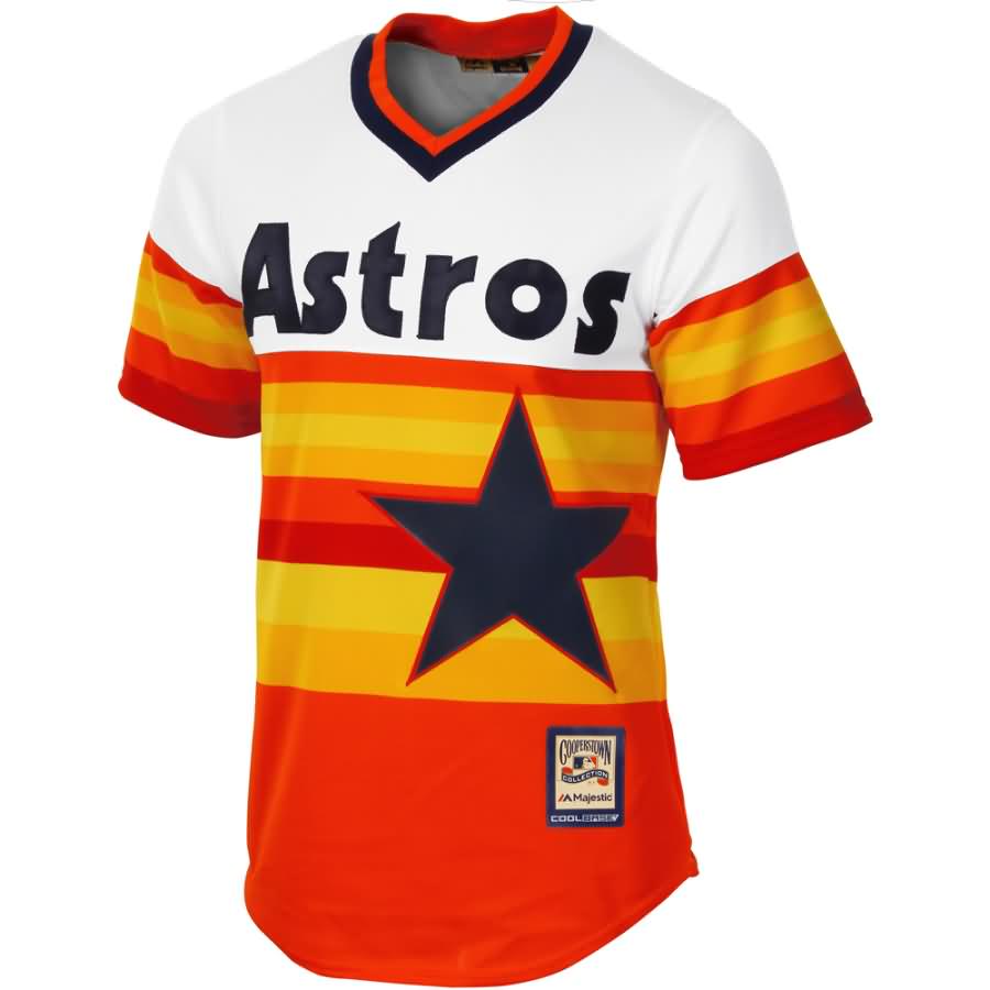 Houston Astros Majestic Cooperstown Cool Base Team Jersey – Orange ...