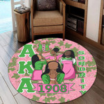 Africa Zone Round Carpet - AKA Sorority Ivy Leaf Pattern Round Carpet | Lovenewzealand.co
