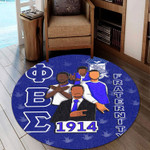 Africa Zone Round Carpet - Phi Beta Sigma Fraternity Dove Pattern Round Carpet | Lovenewzealand.co
