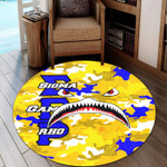 Africazone Round Carpet - Sigma Gamma Rho Full Camo Shark Round Carpet | Africazone
