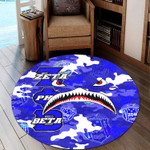 Africazone Round Carpet - Zeta Phi Beta Full Camo Shark Round Carpet | Africazone
