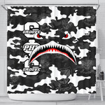 Africazone Shower Curtain - Groove Phi Groove Full Camo Shark Shower Curtain | Africazone
