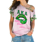 Africazone Clothing - (Custom) AKA Lips One Shoulder Shirt A7 | Africazone.store