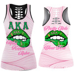 Africazone Clothing - (Custom) AKA Lips Hollow Tank Top A7 | Africazone.store