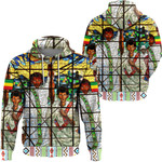 Africazone Clothing - Ethiopian Orthodox Flag Zip Hoodie A7 | Africazone