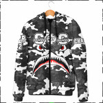 Africazone Clothing - Groove Phi Groove Full Camo Shark Hooded Padded Jacket A7 | Africazone