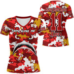 Africazone Clothing - Kappa Alpha Psi Full Camo Shark Rugby V-neck T-shirt A7 | Africazone