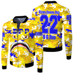 Africazone Clothing - Sigma Gamma Rho Full Camo Shark Fleece Winter Jacket A7 | Africazone