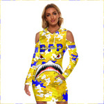 Africazone Clothing - Sigma Gamma Rho Full Camo Shark  Women's Tight Dress A7 | Africazone