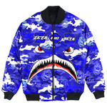 Africazone Clothing - Zeta Phi Beta Full Camo Shark Bomber Jackets A7 | Africazone