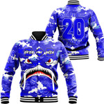 Africazone Clothing - Zeta Phi Beta Full Camo Shark Baseball Jackets A7 | Africazone