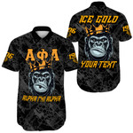Africazone Clothing - (Custom) Alpha Phi Alpha Ape Short Sleeve Shirt A7 | Africazone