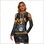 Africazone Clothing - (Custom) Alpha Phi Alpha Ape  Women's Tight Dress A7 | Africazone