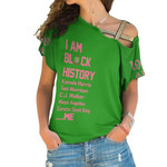 AKA 1908 Black History One Shoulder Shirt A31 | Africazone.store