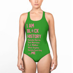AKA 1908 Black History Women Low Cut Swimsuit A31 | Africazone.store