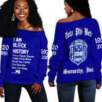 Zeta Phi Beta Black History Off Shoulder Sweaters A31 | Africazone.store