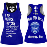 Africa Zone Clothing - Zeta Phi Beta Black History Hollow Tank Top A31 | Africazone.store