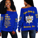 Sigma Gamma Rho Black History Off Shoulder Sweaters A31 | Africazone.store