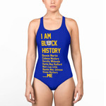 Sigma Gamma Rho Black History Women Low Cut Swimsuit A31 | Africazone.store