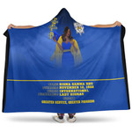 Africazone Hooded Blanket - Sigma Gamma Rho Slogan Hooded Blanket | Africazone
