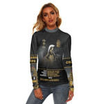 Africazone Clothing - Alpha Phi Alpha Motto Women's Stretchable Turtleneck Top A35 | Africazone