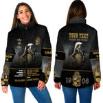 Africazone Clothing - Alpha Phi Alpha Motto Women Padded Jacket A35 | Africazone